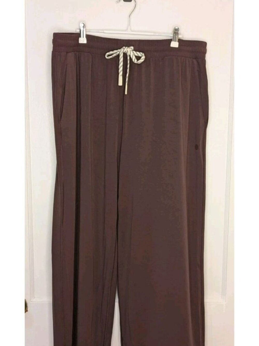 Cozy Earth Studio Cropped Wide Leg Pant Raisin Sz XL NWT